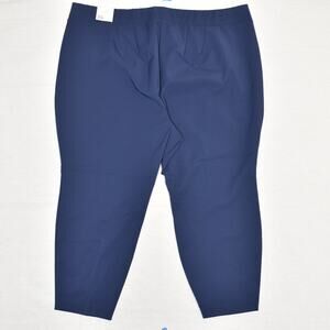 NEW Lane Bryant Women's Polyester Blue Size 24P On The Go Ankle Pants Pull On